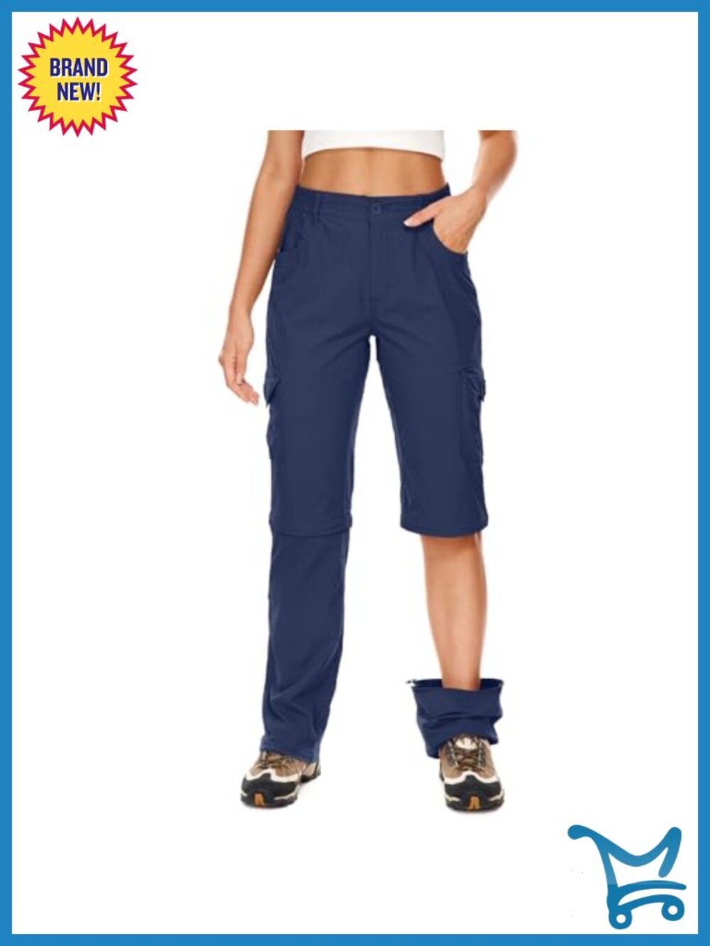 Convertible Zip Off Hiking Cargo Pants Quick Dry UPF 50